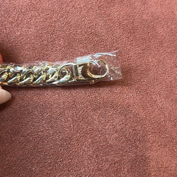 RARE ROMANCE Pearl Gold Link Metal snake Necklace chain new in box - Picture 5 of 8